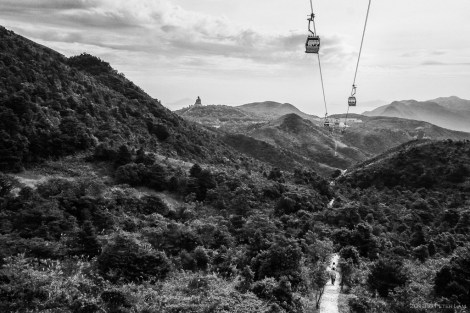 Looking from Tower 6, the Big Buddha is within view.