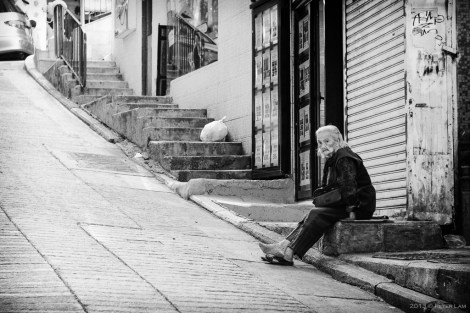 Steep inclines. Building up the side of the mountain, after all.