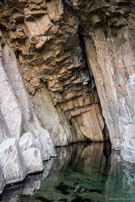 The cave. Just a hole in the wall...