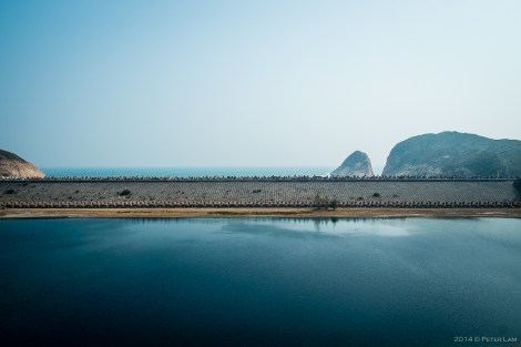 Half way up the main wall, a few of the lower wall and South China Sea beyond.