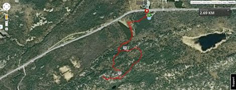 The Granite Ridge trail route.